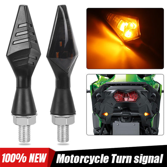 Motorcycle LED for Mini Turn Signal Blinker Light Lamp Black For Bobber Cafe Racer