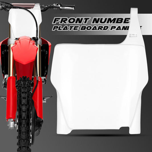 White Front Number Plate Fit for HONDA CRF250 CRF250R 2004-2007 Pit Dirt Bike