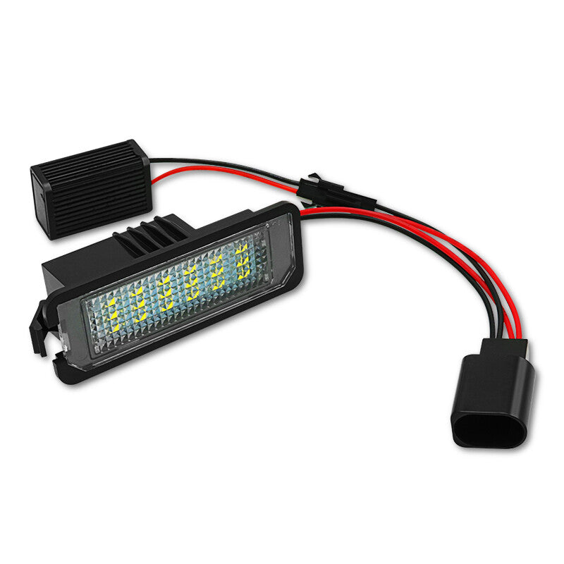 2Pcs LED Number License Plate Lights Lamps for VW GOLF4 1997-2005 Lupo