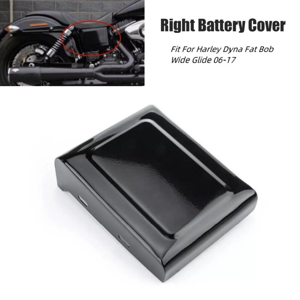 Gloss Black Battery Side Fairing Cover for Harley Dyna Street Bob 06-14 Fat Bob