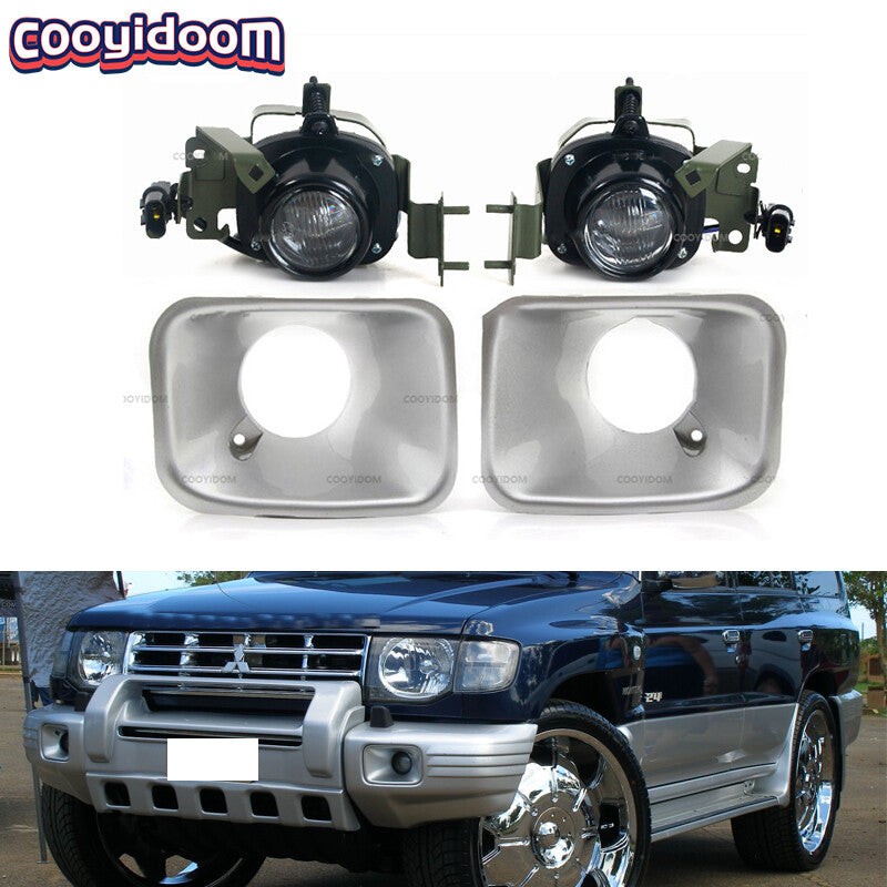 1 Set Front Bumper Fog Light for Mitsubishi PAJERO MONTERO V32 V33 V43