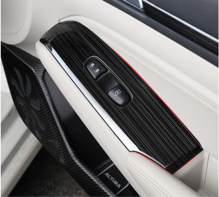 for Nissan Altima 2019-2023 Black Titanium Window Lift Panel Switch Cover Trim
