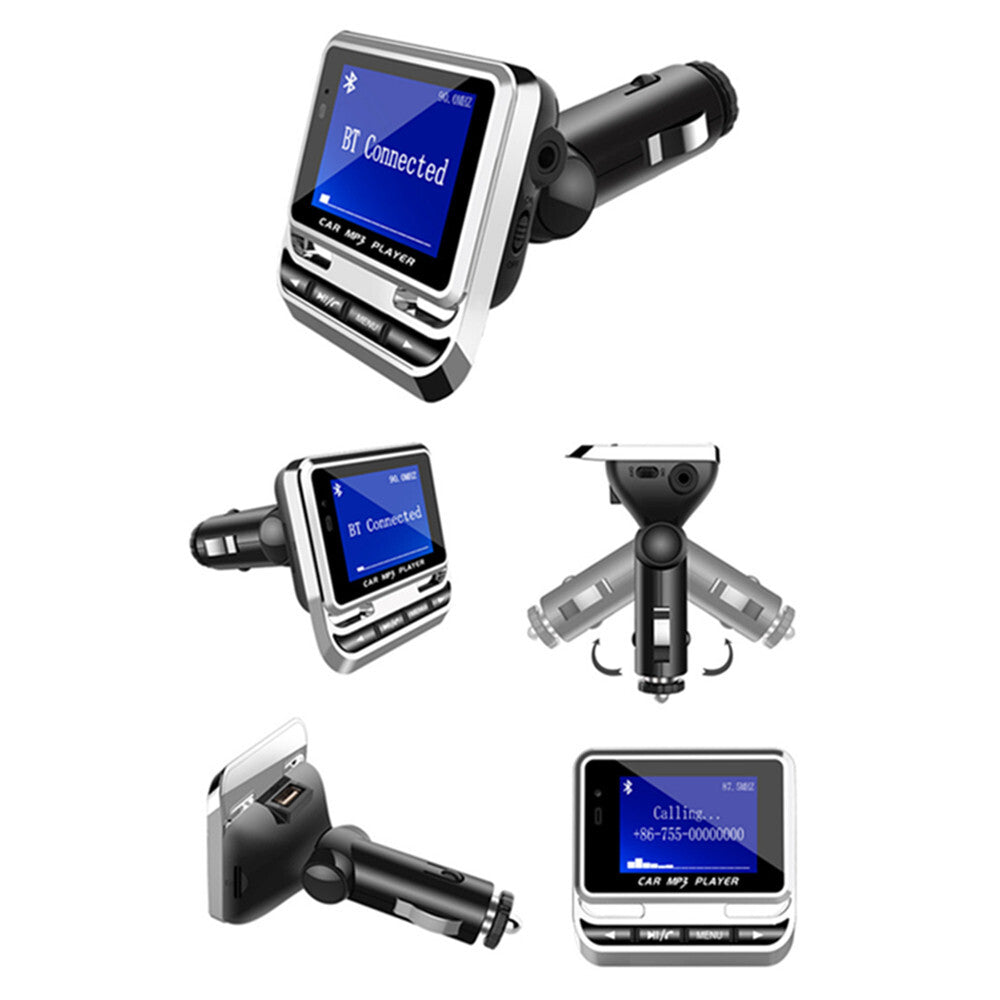 Bluetooth 5.0 Car Wireless FM Transmitter Adapter USB Charger AUX Hands-Free