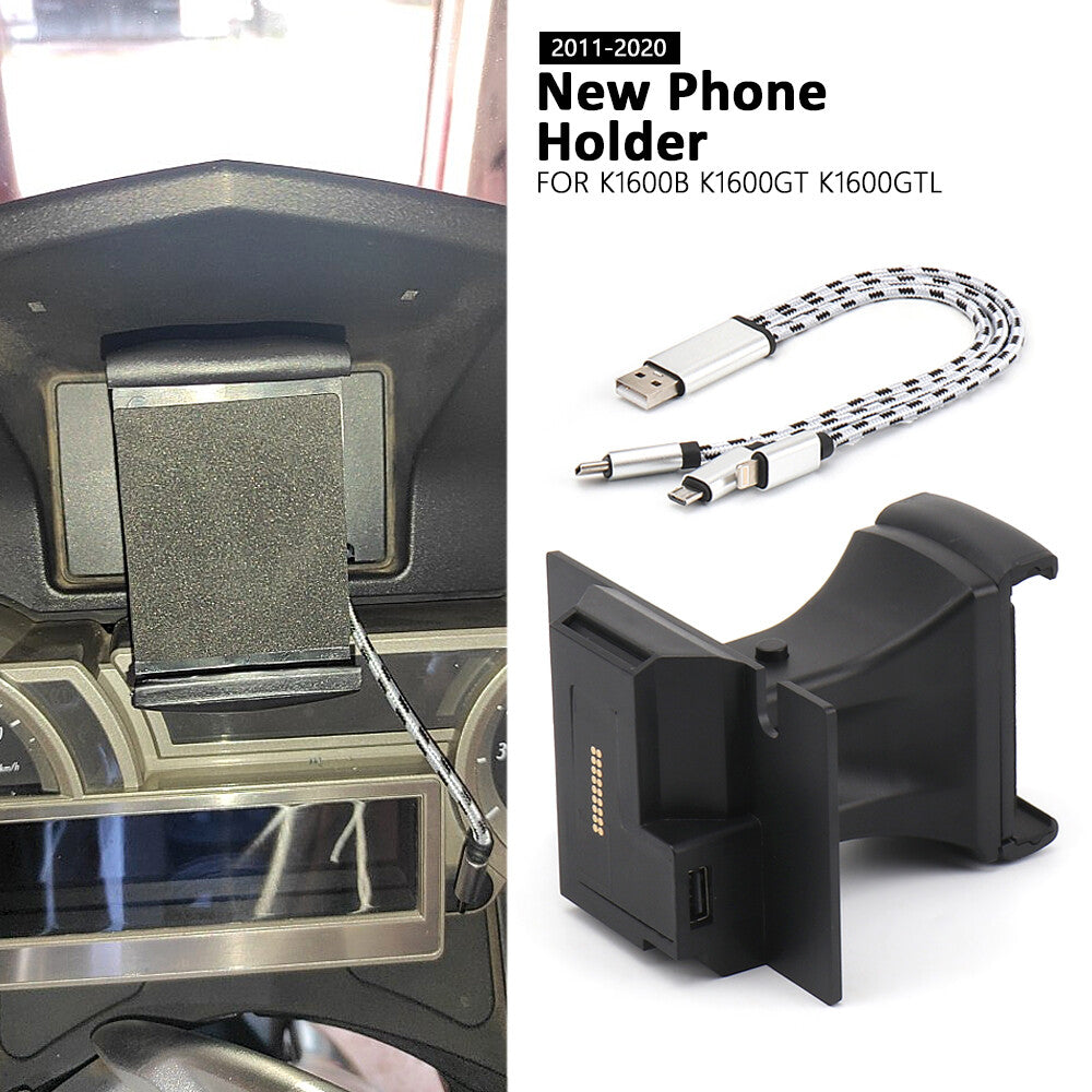 for BMW K1600GTL 2011-2020 Motorcycle Phone Shockproof Holder Navigation Bracket