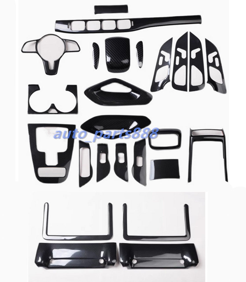 Carbon Fiber Style Full Interior Kit Cover Trim for Benz GLE W167 GLS X167 20-23