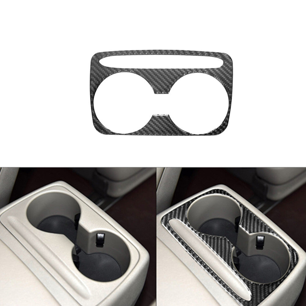 Carbon Fiber Rear Cup Holder Frame Trim Cover for KIA Sedona 2015-2016 Type B