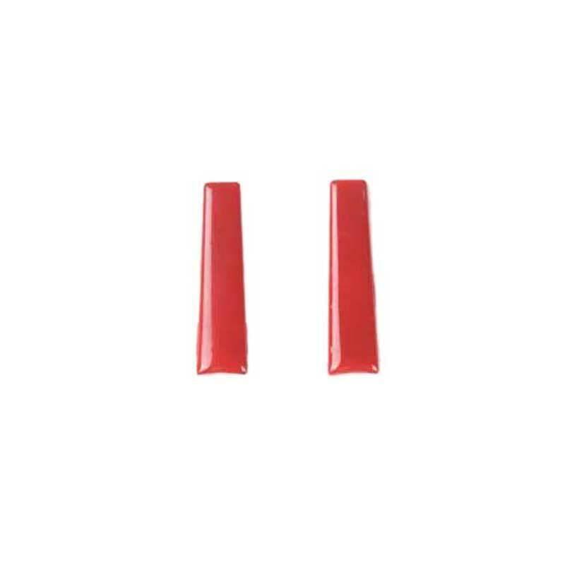 for Ford for Mustang 2015-2022 Paint Red Gear Shift Shifter Lever Cover Trim 2PCS