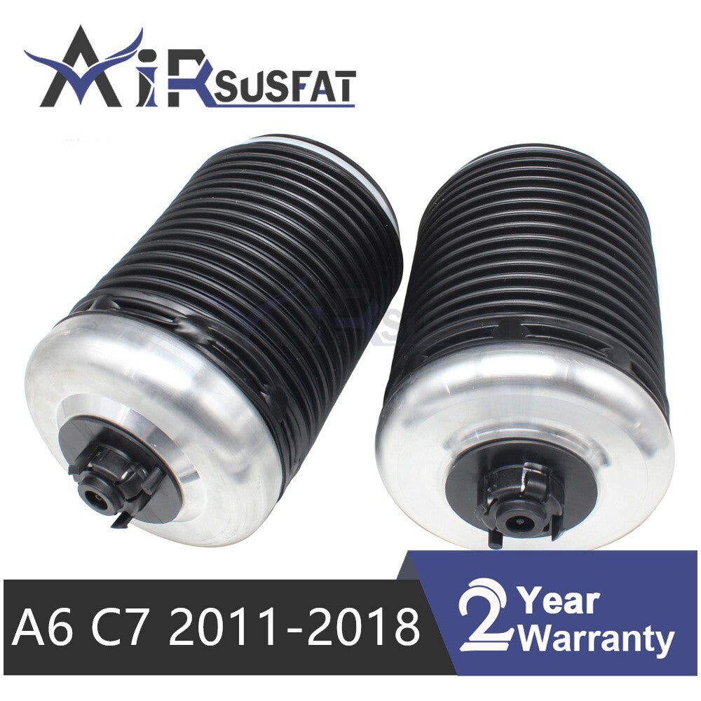 Pair Rear Suspension Air Spring Bags for Audi A6 C7 4G Allroad Quattro 2011-2018