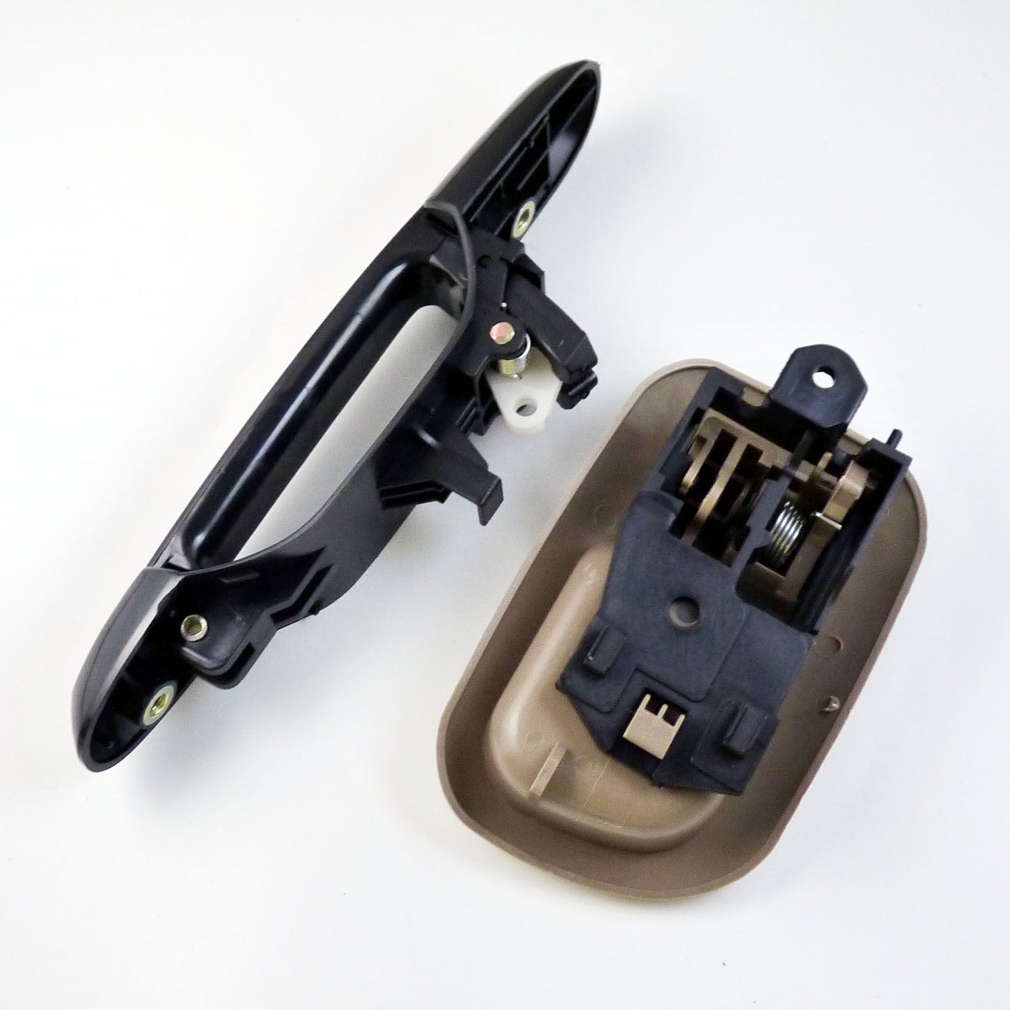 for Toyota for Sienna 98-03 2Pcs Rear Left Inside Beige Outside Black Door Handles