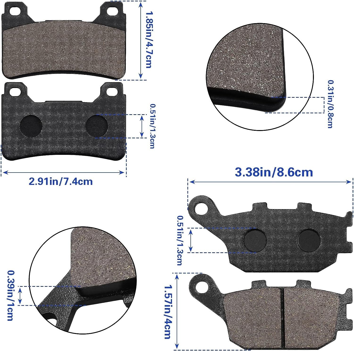 Brake Pad for Honda CBR600RR 03-06/CBR1000RR Fireblade/CBF600 N7 for Radical Caliper