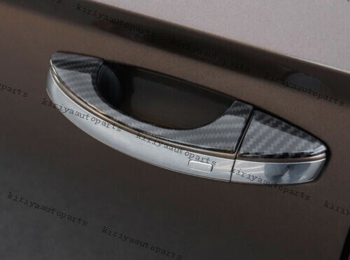 for Volkswagen Taos 21-23 ABS Carbon Fiber Exterior Side Door Handle Cover Trim