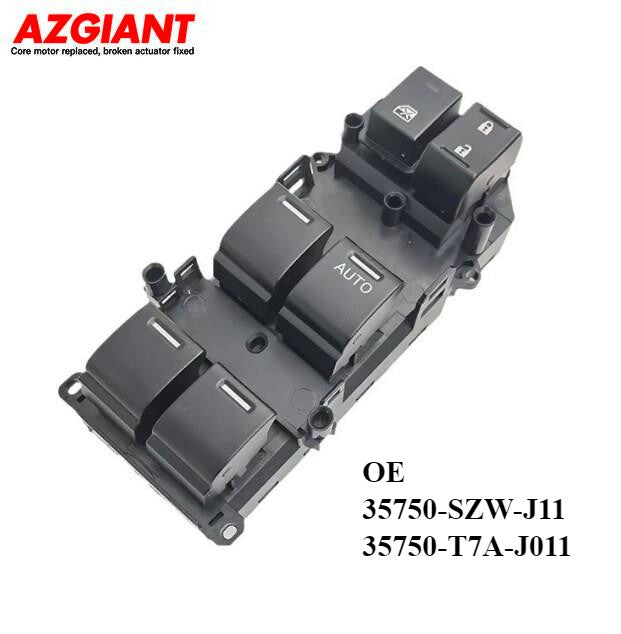 Applicable to the right driver's side main power window control switch of 2008-2012 for Honda Accord.
