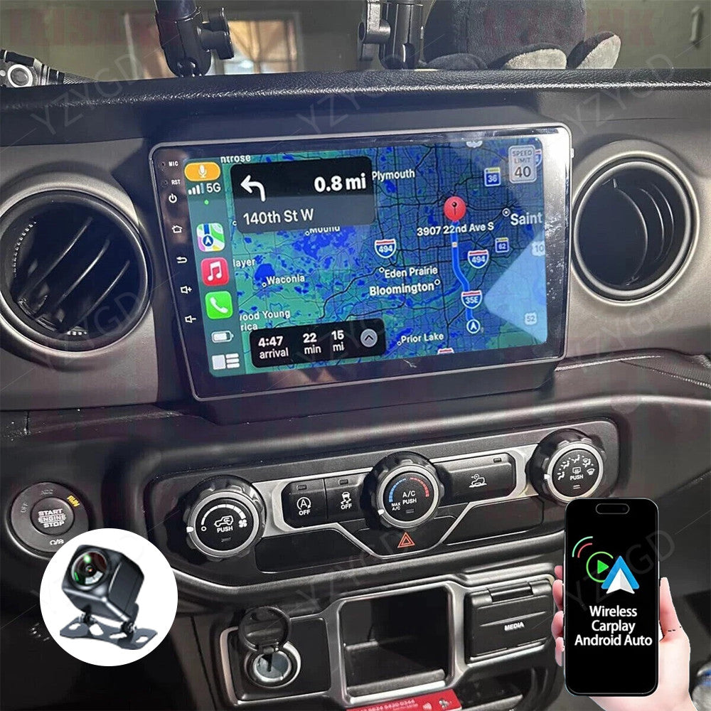 for Jeep for Wrangler JL 2018-2020 Android Auto CarPlay Car Stereo Radio GPS Screen