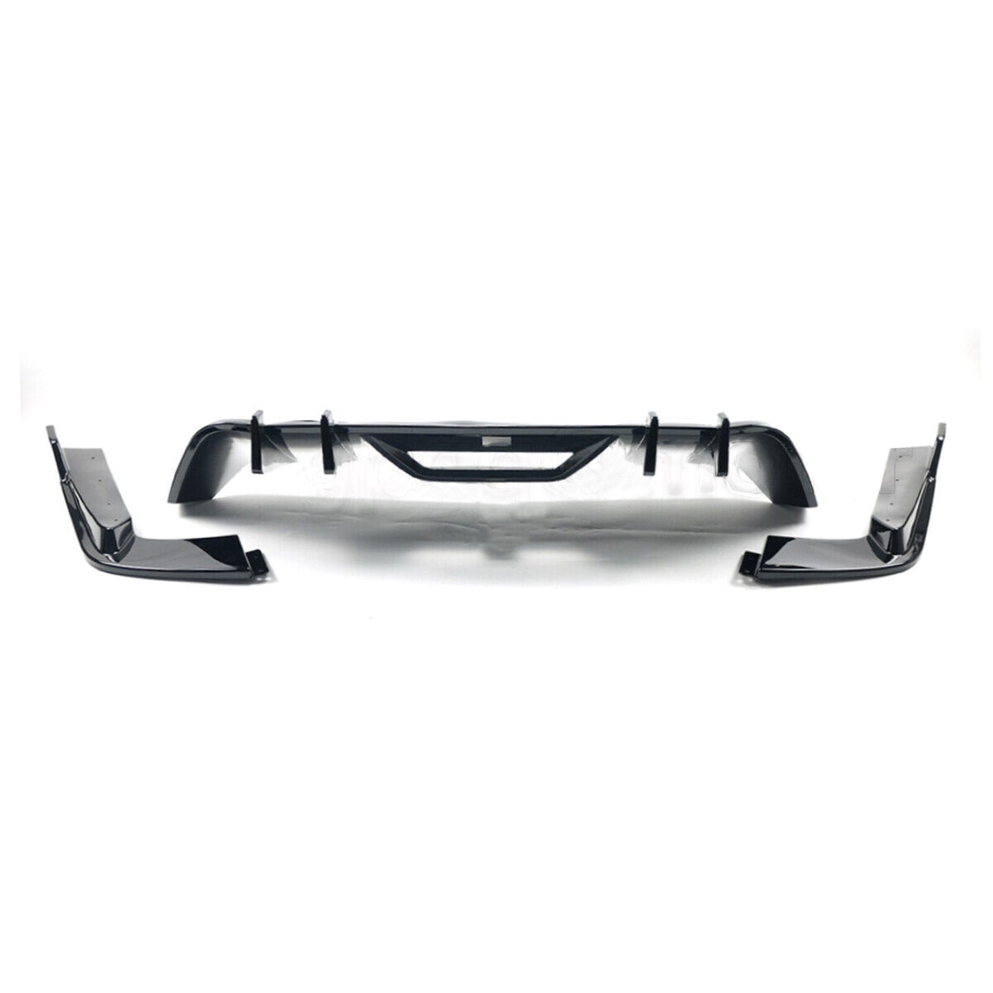 Rear Bumper Diffuser + Apron Spats Splitter for Ford for Mustang 2015-2017 HN Style