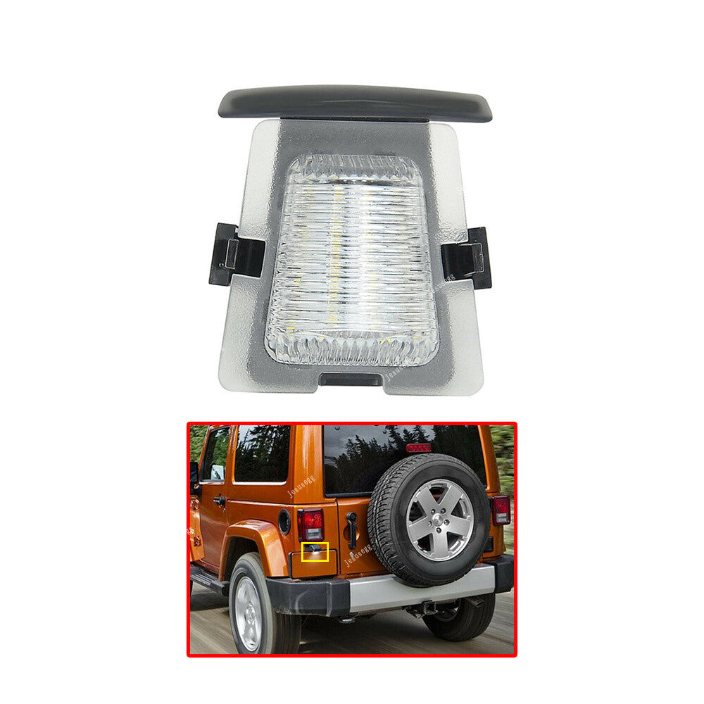 License Plate Light Housing Only with LED Bulb For 2007-2018 for Jeep for Wrangler JK