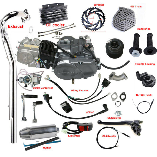 Racing for Lifan 140cc engine motor kit for Dirt Pit for mini bikes, including the Z50 Apollo RFZ 125