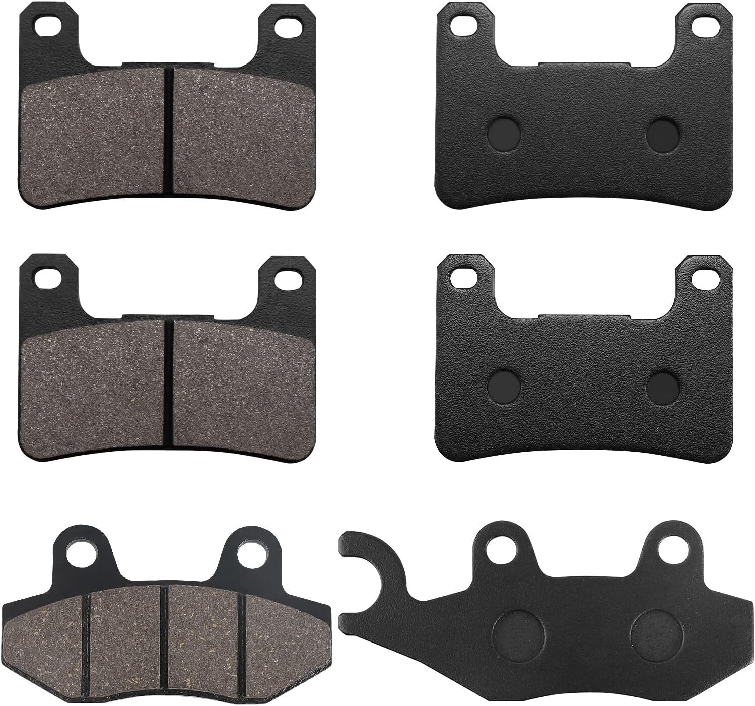 Front Rear Semi-Metallic Brake Pads for Kawasaki ZX1002 H2 SX SE 2018 2019