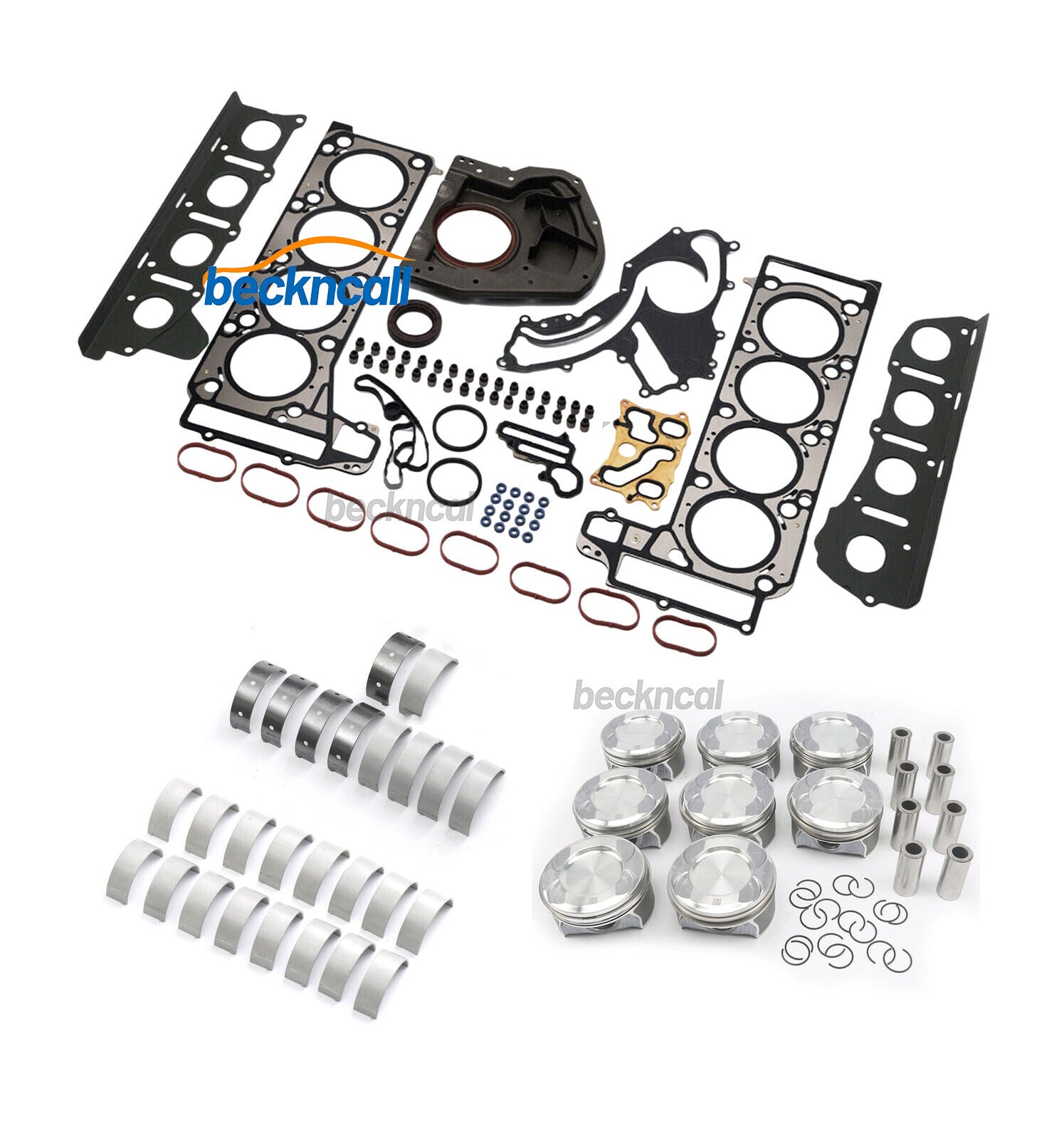 Engine Overhaul Pistons Gaskets Kit for Mercedes-Benz S500 W221 M278 V8 4.6 4.7L