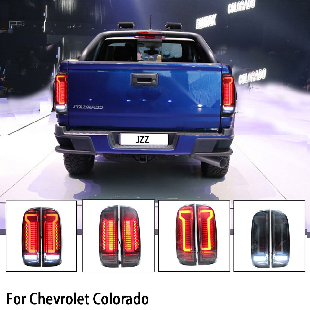 LED Tail Lights For 15-21 for Chevy Colorado for GMC Brake Stop Smoked Lamp 2PCS