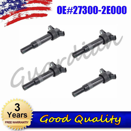 4-pack ignition coils for Hyundai for Elantra for Tucson and for Kia Forte Soul 2.0L UF-651