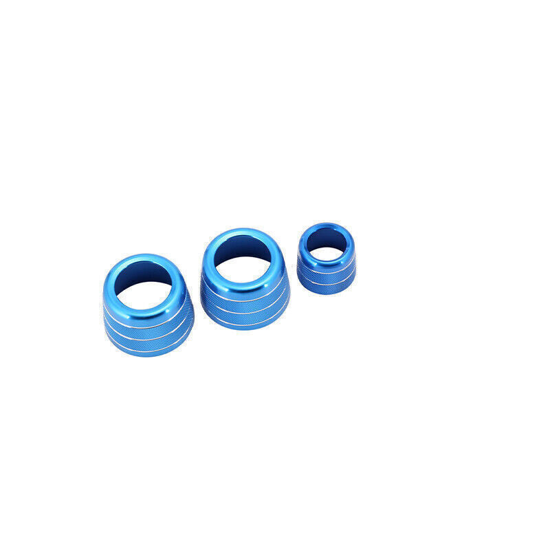 Blue Aluminum Console Air Conditioning Knob Trim For Auto for BMW 5 Series 2018-22