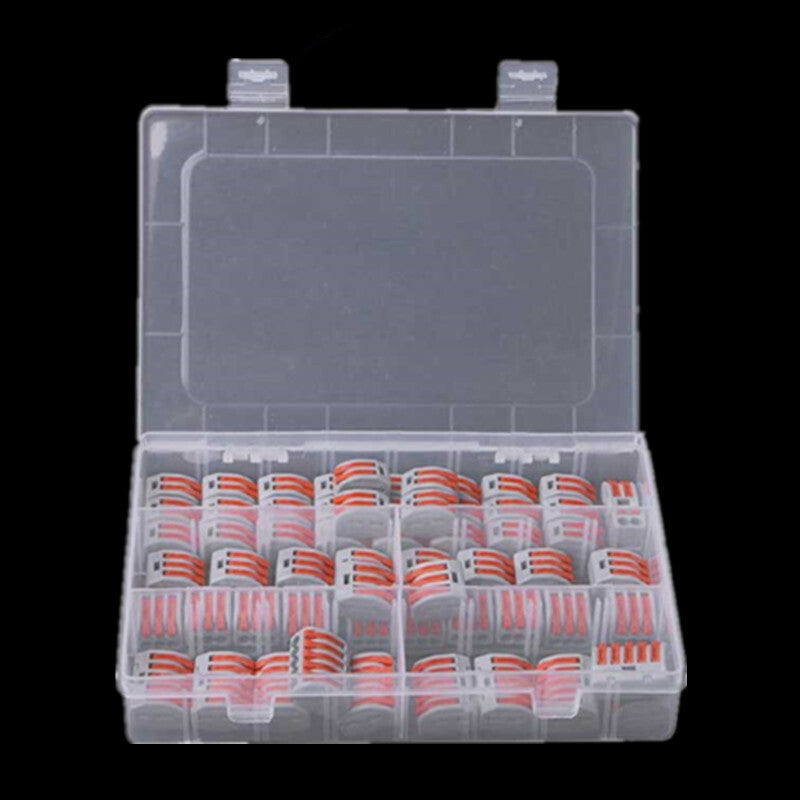 60x Car Electrical Connector Wire Block Clamp Terminal Cable Reusable Connectors