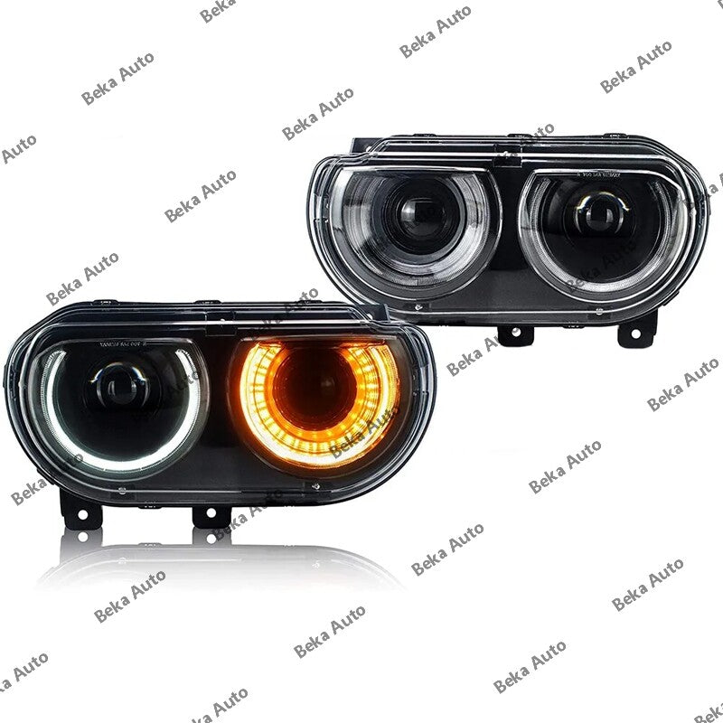 One pair of headlights for 2008, 2009, 2010, 2011, 2012, and 2013 for Dodge for Challenger models.