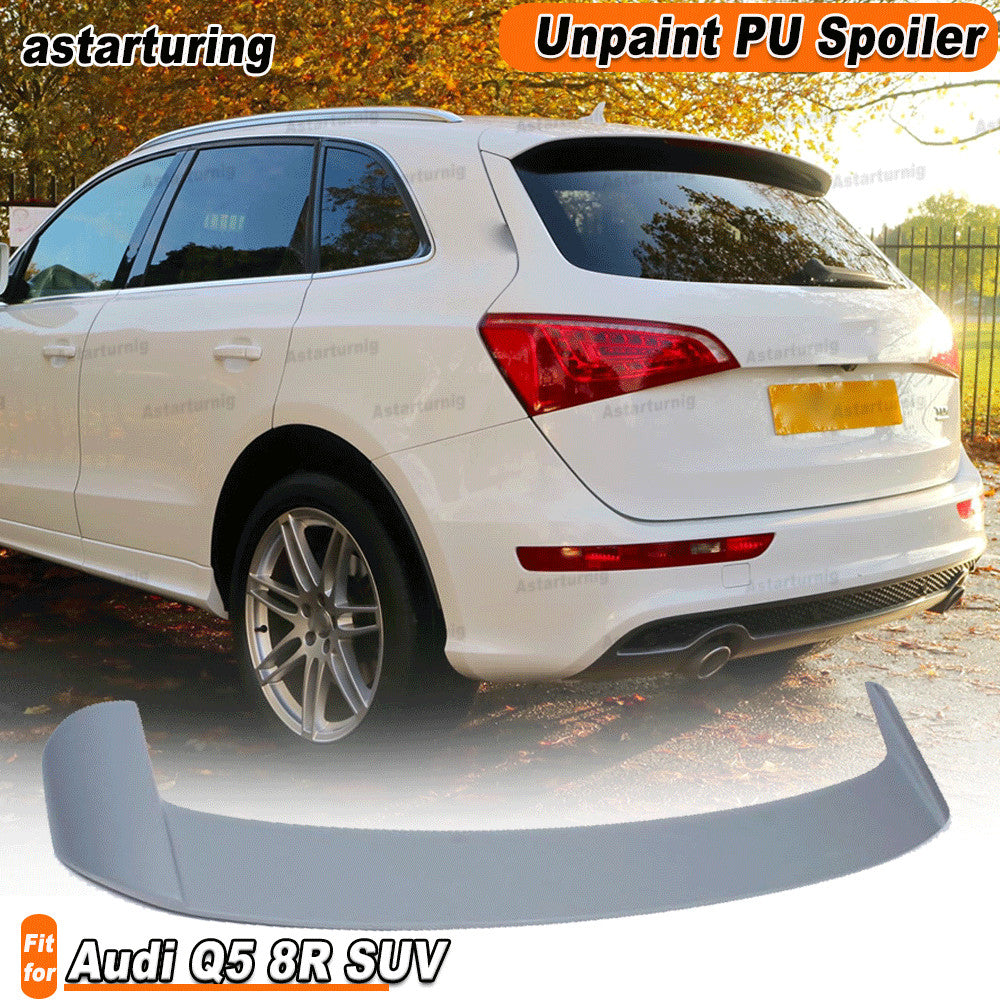 Unpaint PU Rear Roof Spoiler Window Top Racing Wing Lip for Audi Q5 8R SUV 09-11