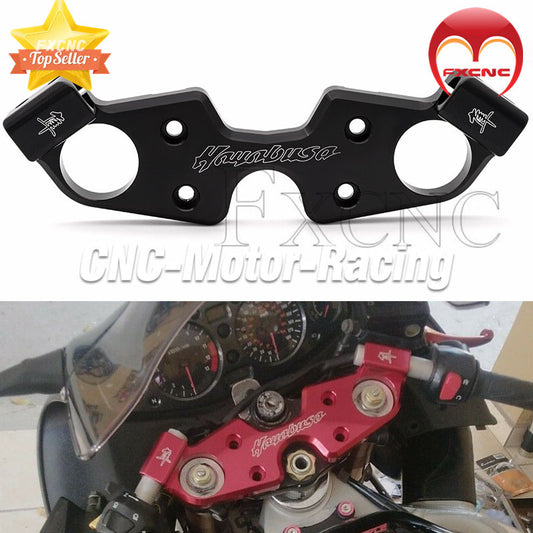 Lowering the upper clamp at the front of the three-tree design is suitable for Suzuki GSX1300 Hayabusa 99-22