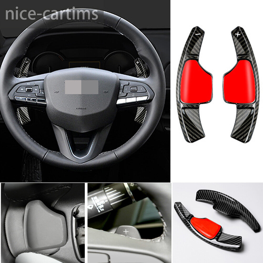 Carbon Fiber Steering Wheel Paddles Shifter for Cadillac XT4 XT6 CT4 CT5 2020-23