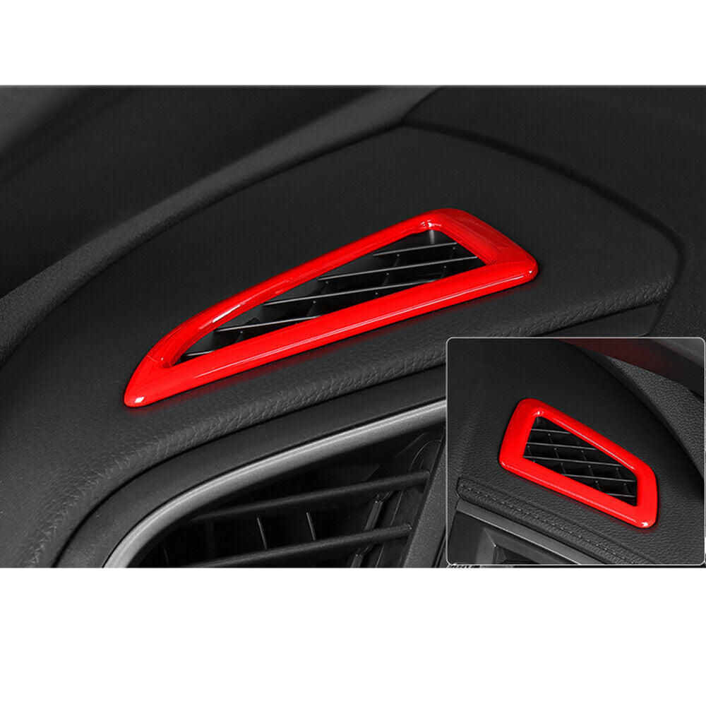 Instrument LR Air Outlet Vent Trim 2 for Honda for Civic 10th 2016-2021 Bright Red