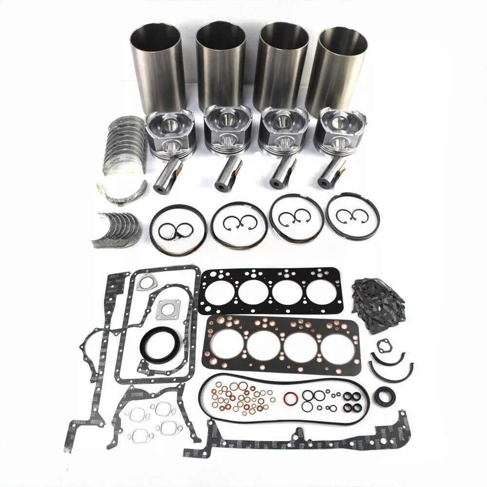 V4300 V4300-3A Engine Overhaul Rebuild Kit for Kubota Engine w/ Gasket Kit