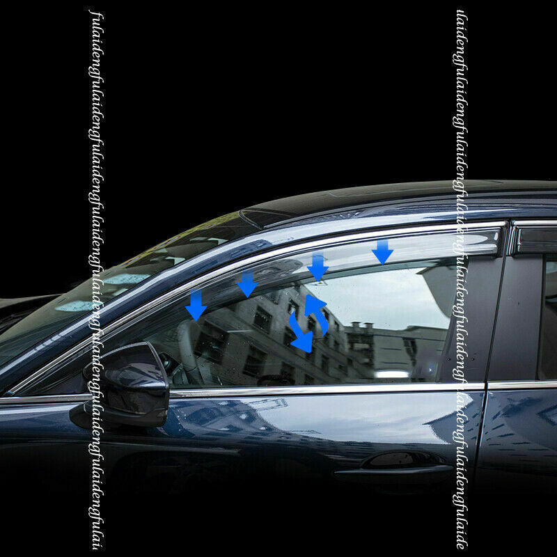 for Mazda CX-30 20-22 Black Window Visor Vent Sun Shade Rain Guard Deflector 6x