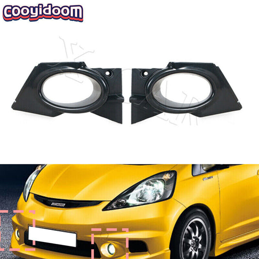 A pair of front bumper fog light covers for Honda Fly Jazz Sport models 2009-2011 GE8