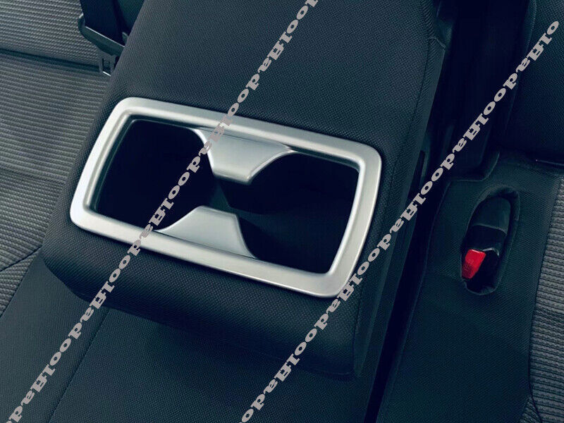 for Toyota Highlander 2020-2022 Silver Interior Rear Water Cup Holder Cover Trim