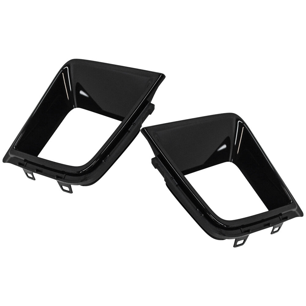 2Pcs Front Bumper Air Brake Trim Duct Black Left+Right For 7' G11 G12 M