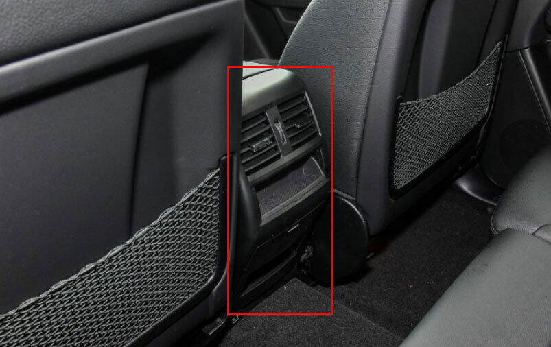 for Benz GLE GLS 16-19 Brown Wood Grain Rear Air Outlet Vent Panel Cover Trim 2P