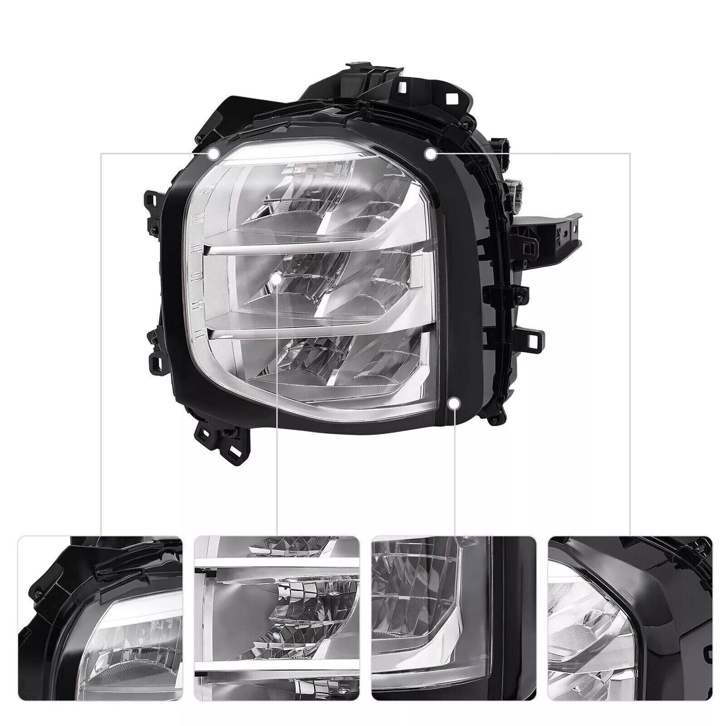 Left Side Front Headlight Assembly Headlamp for Mitsubishi Outlander 2022-2023