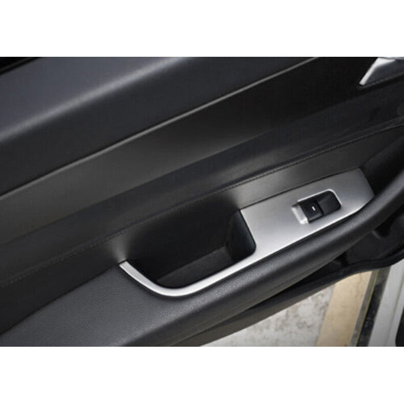 for Hyundai Sonata 2015-2019 Silver Car window lift panel switch cover trim 4x