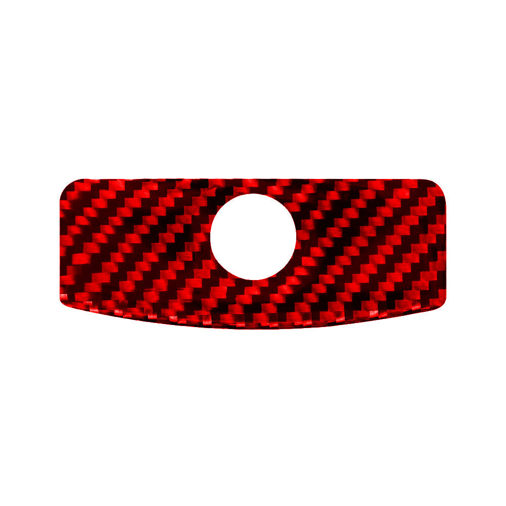 Red Carbon Fiber Glove Box Switch Frame Cover for Subaru Legacy Outback 2010-14