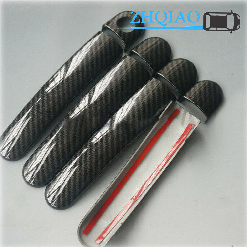 Carbon Fiber Side Door Handle Covers Trim Fit for SANTANA 2013