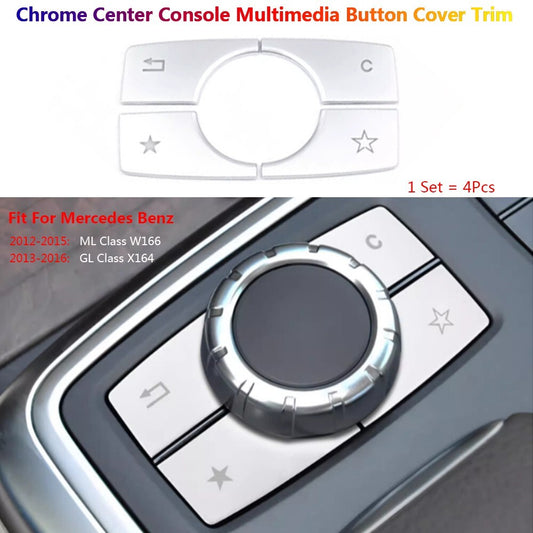 for Mercedes-Benz ML GL W166 X164 Center Console Multimedia Switch Cover Trim-