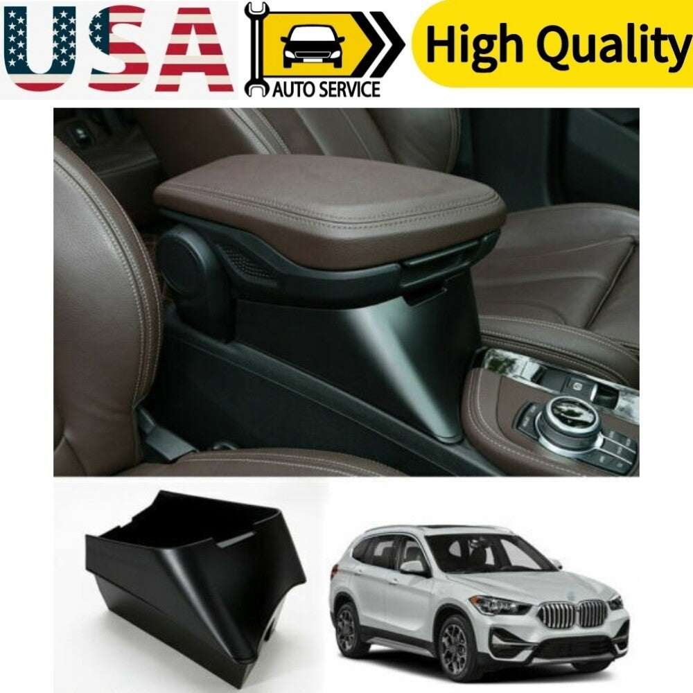 for BMW X1 2016-2020 F48ABS Center Console Armrest heighten Storage Glove Box