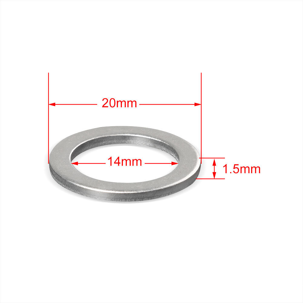 1000PCS ALUMINUM OIL DRAIN PLUG GASKET (P/N 9956-41-400) for MAZDA
