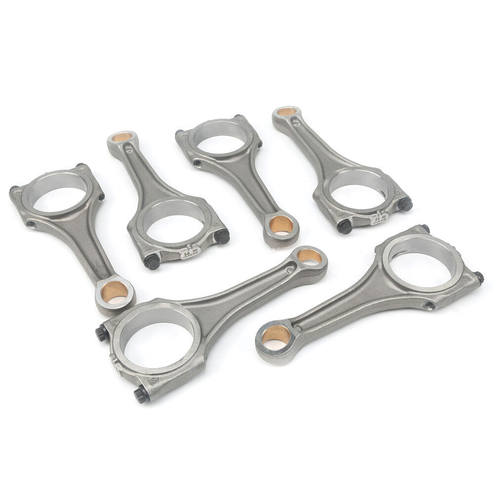 6Pcs Connecting Rod 06E198401E For 10-18 for VW Touareg for Audi A4 A6 A7 Q5 Q7 3.0 TFSI