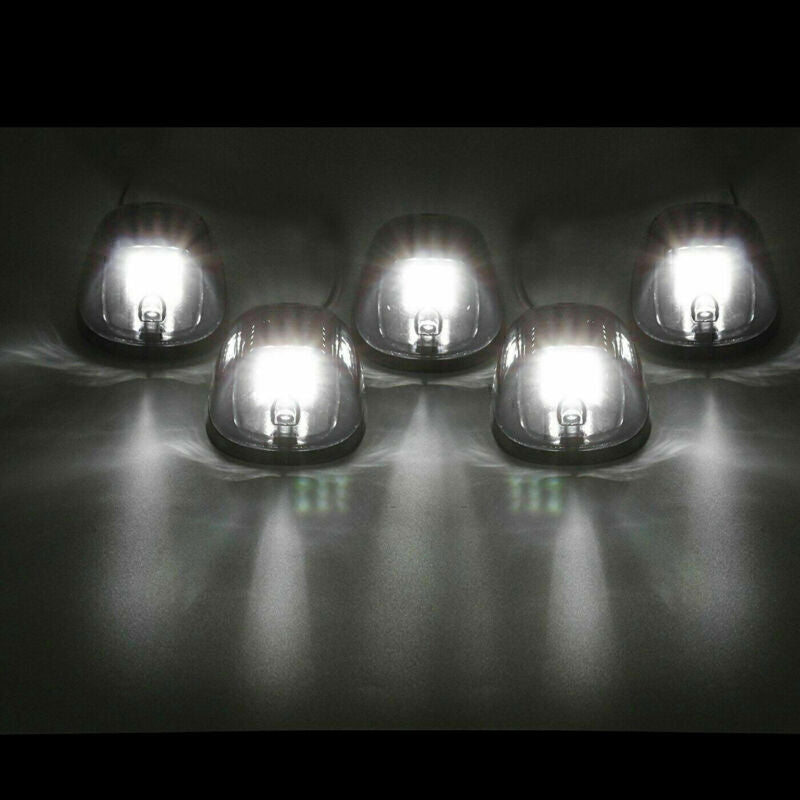 5x Smoked Lens Rooftop Cab Running Light LED 6000K for Dodge for RAM 1500 2500 3500