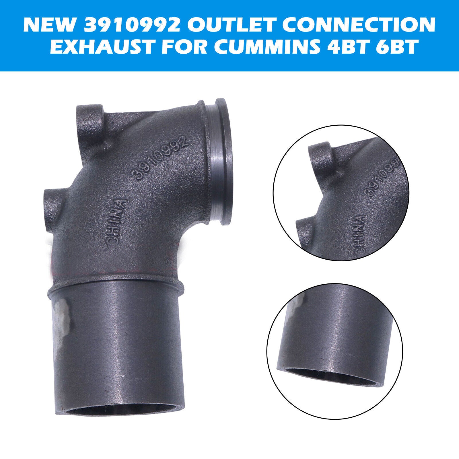 Outlet Connection Exhaust 3910992 For Diesel Engine 4BT 6BT