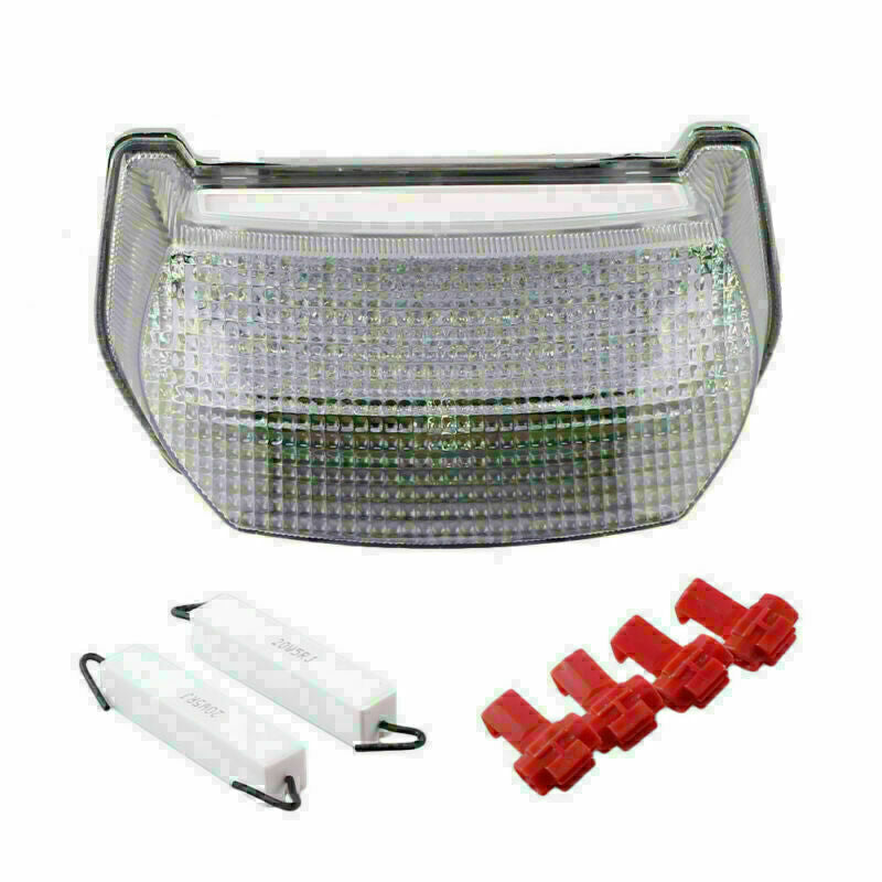 for Kawasaki ZX-7R 1996-2001 00 ABS Clear Integrated LED Tail Light Turn Signals