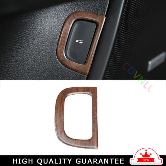 for Cadillac CT6 2016-2020 Wood Grain Inner Back Door Tailgate Switch Cover Trim