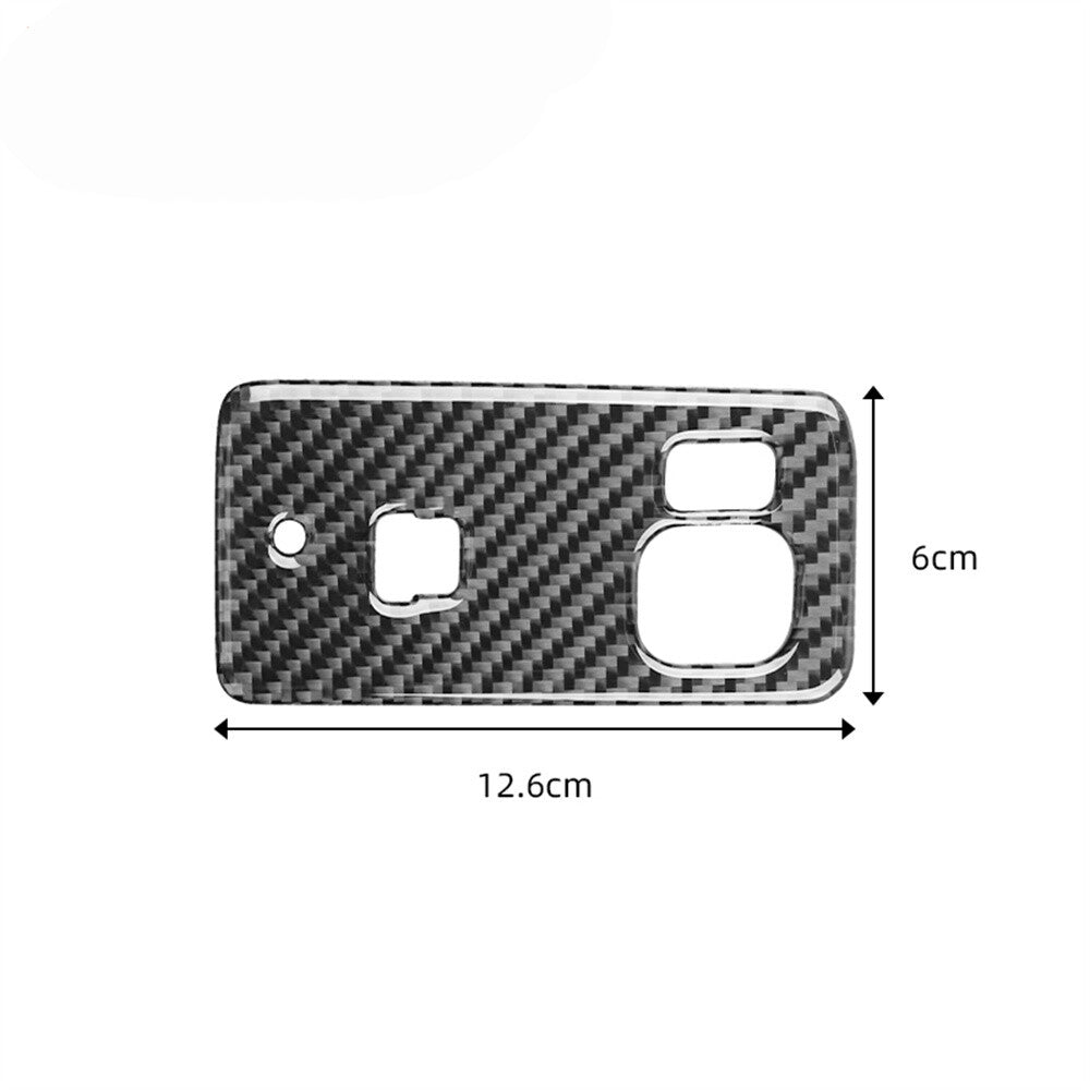 Carbon Fiber Rearview Mirror Adjustment Cover Trim for Toyota for Corolla 2007-2013